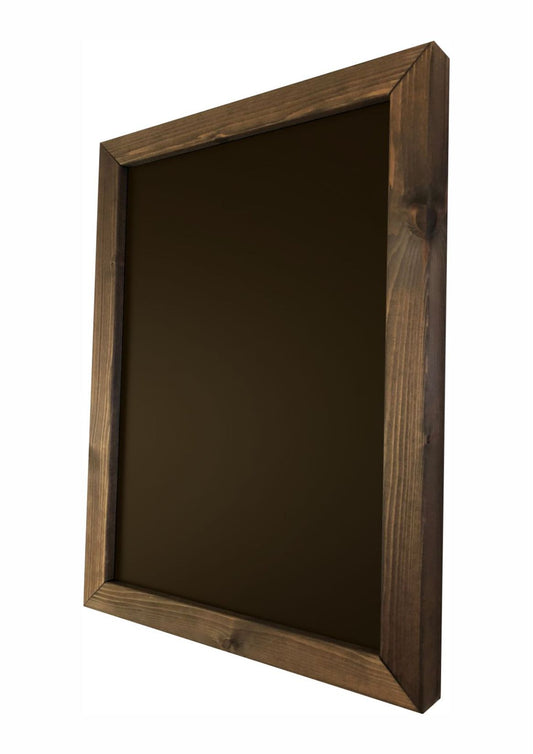 Stevig houten krijtbord met lijst (intern/extern)