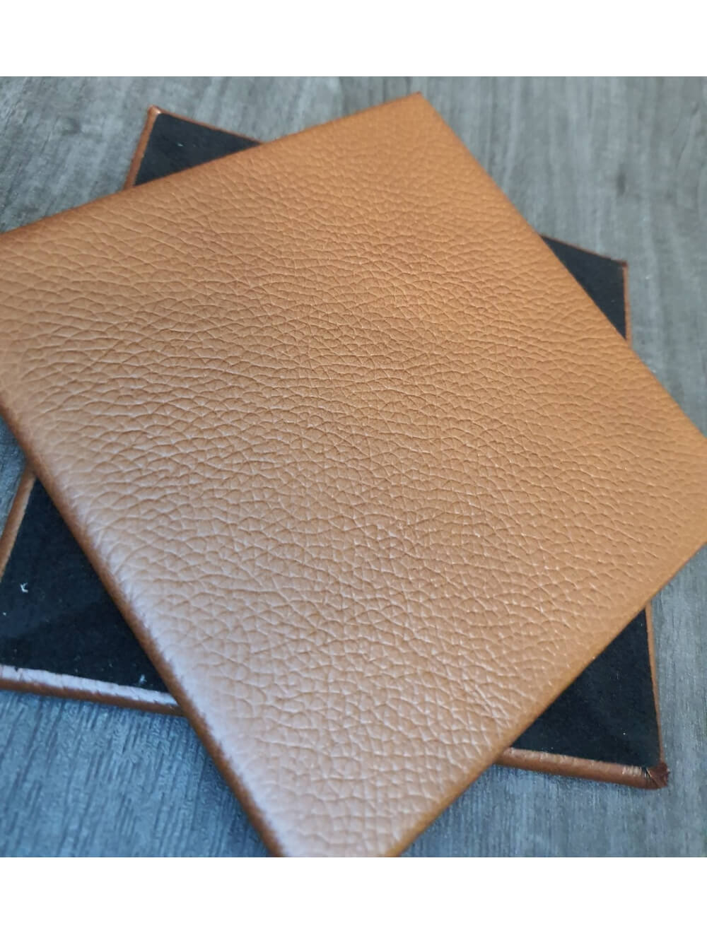 Castagna Shelly Leather Coaster- 10cm Sq (sale item)