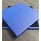 Deep Ultramarine Shelly Leder Coaster- 10 cm SQ (Verkaufsartikel)