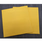 Gele Shelly lederen onderzetter - 10cm Sq (uitverkoopartikel)