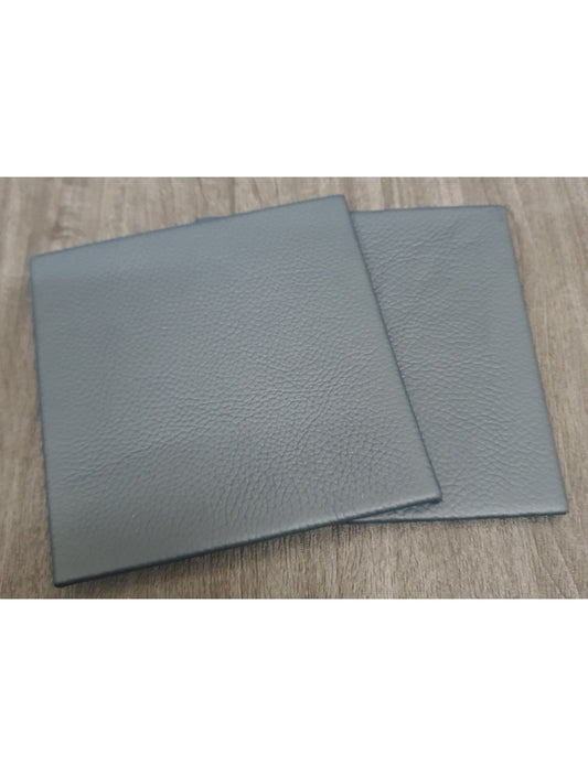 Suffolk Blue Shelly Leather Coaster- 10cm Sq (sale item)